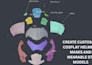 create custom 3d cosplay helmets, masks and wearable stl models